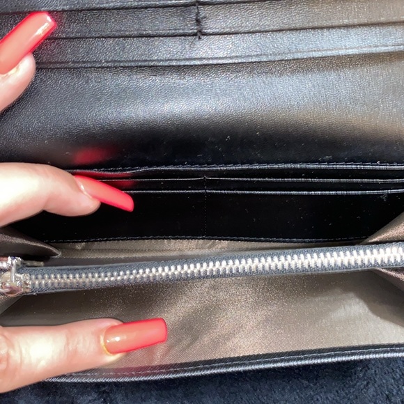 ❌SOLD❌ NWOT Ladies Black Leather PRADA Card Holder, Zipper Wallet - Picture 5 of 9